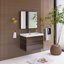 Meuble-lavabo simple 30 po avec plateau en résine Jaidy-1213269743
