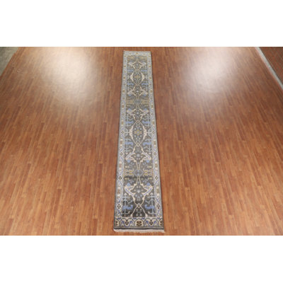 Tapis de couloir oriental fait à la main Oushak 3 x 16