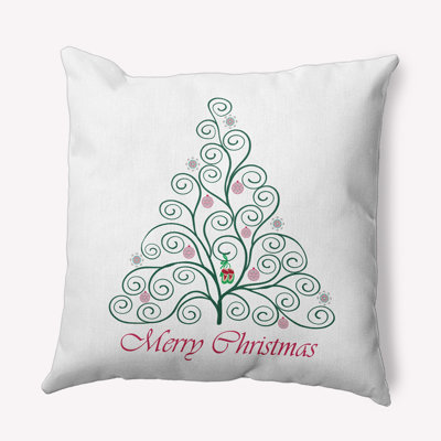 E By Design Polyester Throw Pillow In Green