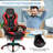 Gymax Adjustable Reclining Ergonomic Faux Leather Swiveling PC & Racing Game Chair with Footrest-62268510