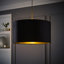 Aidar Drum Lamp Shade ( Slip-On ) in Black-1916253219