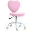 Chaise de bureau pivotante réglable avec dossier en forme de cœur