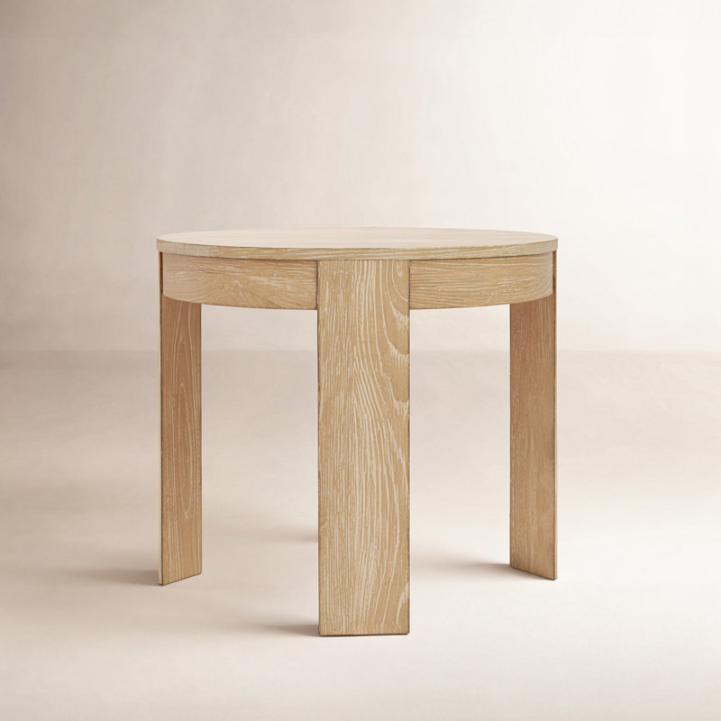 Payton Round End Table, Natural
