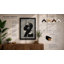 Profile in Light Modern - Framed Print-1823540406-1823540404