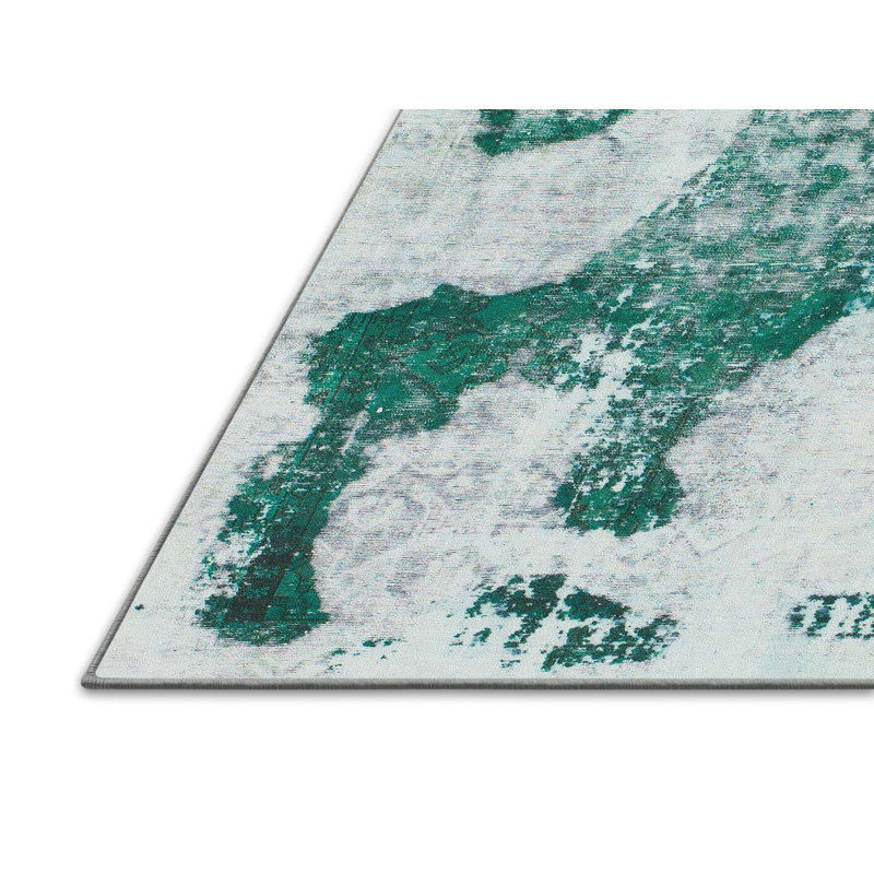 Tapis abstrait moderne 838, Tapis de couloir 2 pi x 5 pi