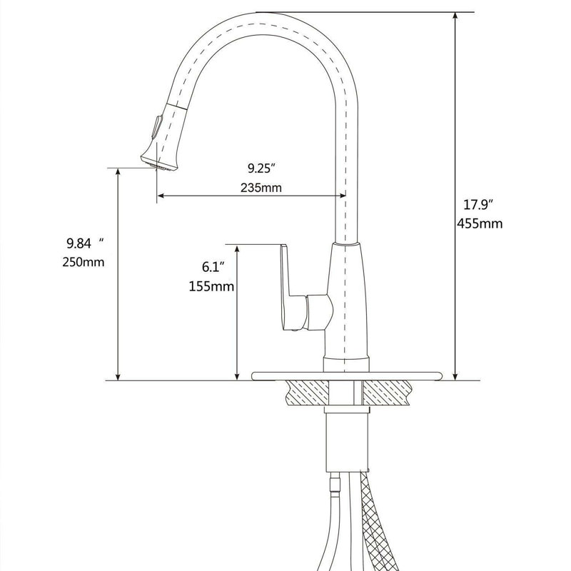 Wonderland America Pull Down Kitchen Faucet
