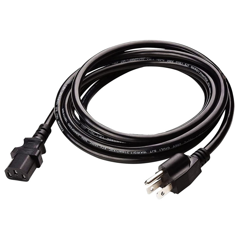 5 Core 3 Prong Extension Power Cord 10 Feet Three Prong D Heavy Duty Plug Extender Cable
