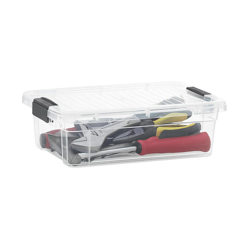 Boîtes de rangement transparentes avec couvercles Superio, 4 pte