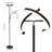 68.9" Dimmable Modern LED Torchiere Standing Floor Lamp & Reading Light With Remote & Touch Control-438980864