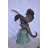 Dragon Standing on Rock Bronze Outdoor Statue, Ricky Stunning Garden Decor Fountain, 23"Lx18"Wx23"H