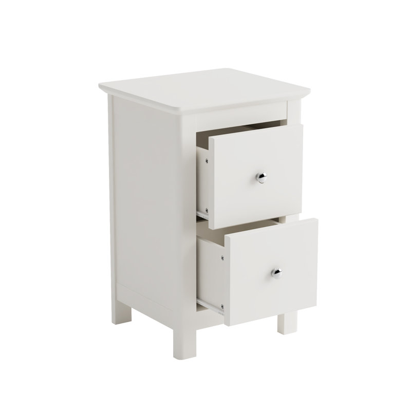35cm W Manufactured Wood Bedside Table