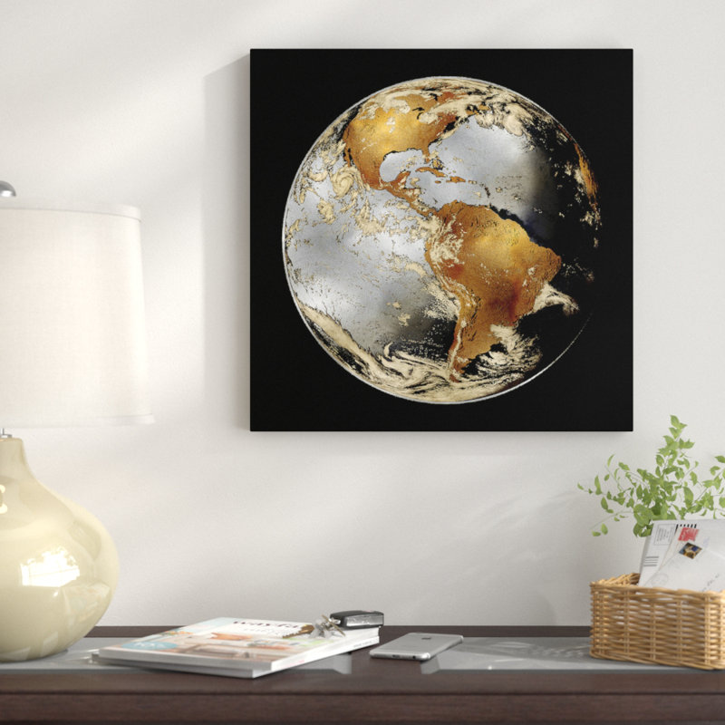 «World Turning II», impression sur toile, H 26 po x l 26 po x P 1,5 po, Toile tendue, Pas de tapis