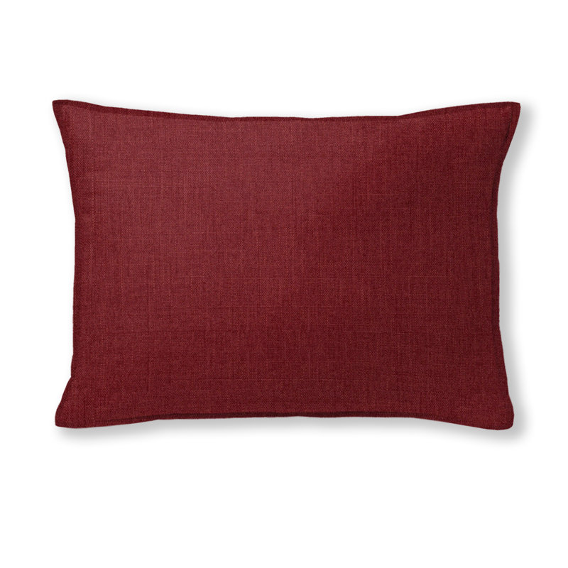 London Rectangular 100% Polyester Pillow Cover and Insert, 14"H x 20"W, Pearl