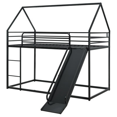 Woven Faux Leather Bed Queen