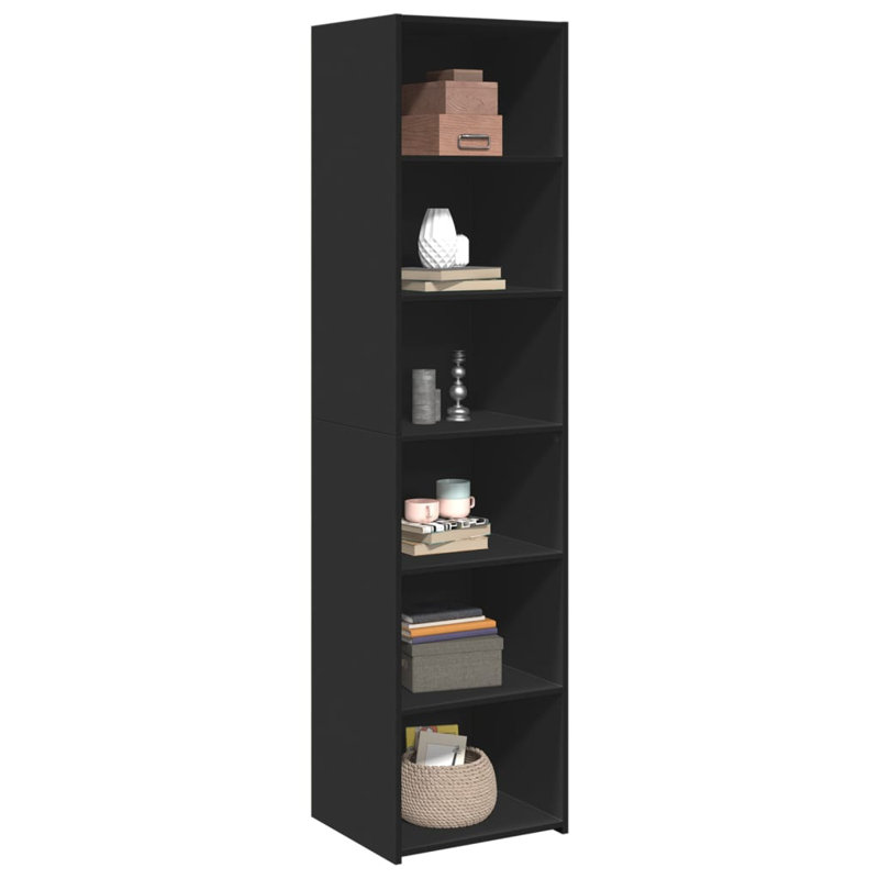 Vidaxl highboard made of wood, Black, 185cm H x 45cm W x 41cm D