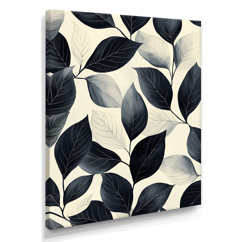 Roni - art mural floral, Toile tendue, Ne s’applique pas, H 20 po x l 12 po