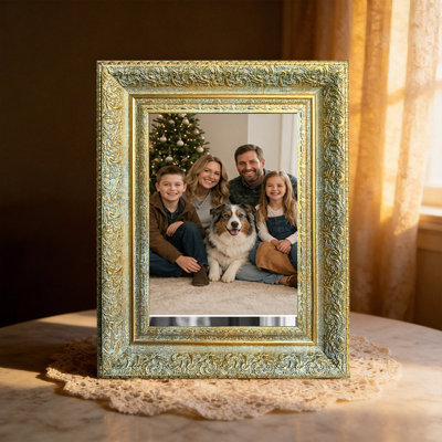 Antique Gold 1PC 8" x 10" Clean Line Picture Frame with Classic Rectangular Shape