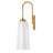Whimsical Wavy Opal Glass Single Light Bath Vanity Sconce