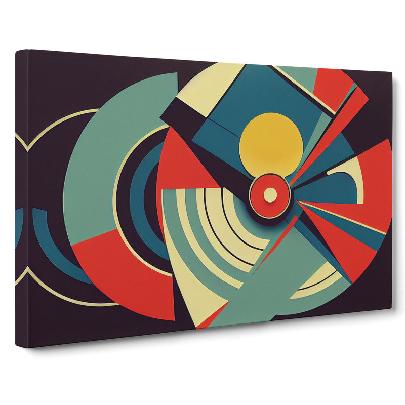 Vinyl Record Art Deco Vol.1 Abstract - Wrapped Canvas, 40cm H x 60cm W x 3cm D