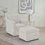 Repose-pieds avec rangement relevable hydraulique Merced Beige