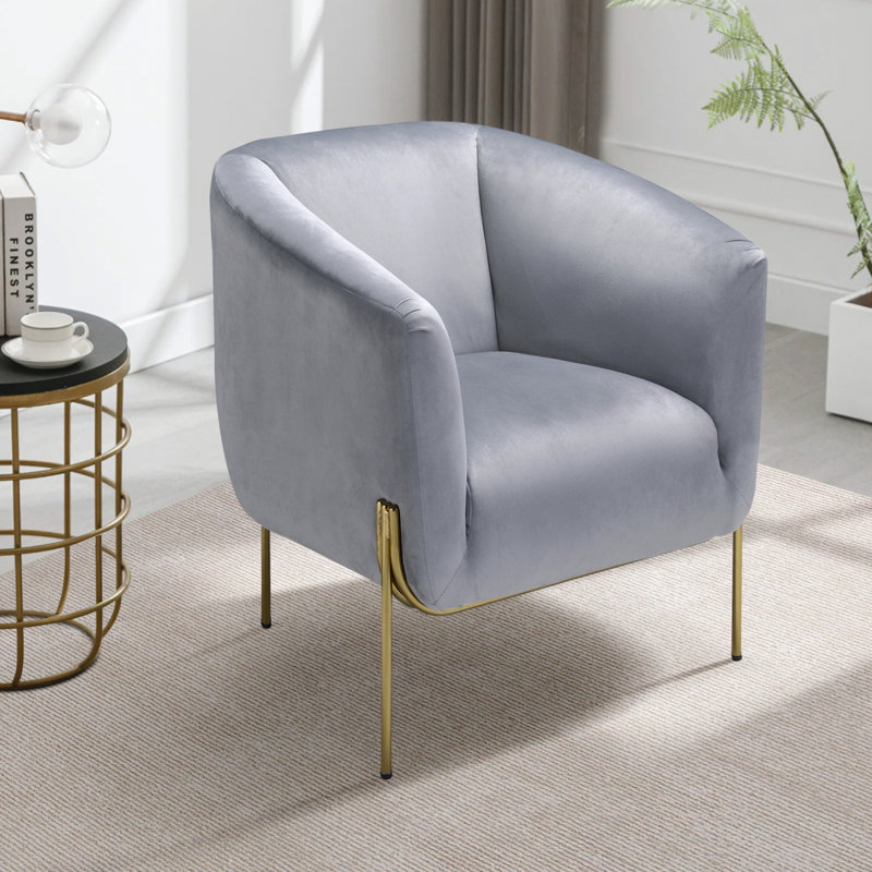 Velvet Barrel Chair