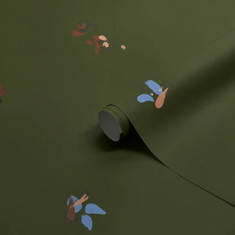 Schumacher X Backdrop La Belle Wallpaper, Green