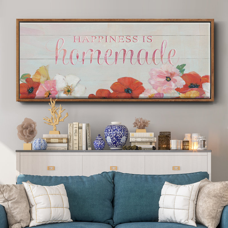 Happiness is Homemade- Framed Canvas
