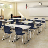 Shapes Series Plastic Stacking Classroom Chairs with Contoured Seats (Set of 4)