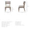 Chaise d'appoint rembourrée en bois massif Maine-554344220
