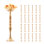 24 pièces de 50 cm / 19,7 po de haut, vase à fleurs de mariage, centre de table de mariage en métal, présentoir à arrangement floral doré pour tables, fête de mariage, décoration de fête d'anniversaire