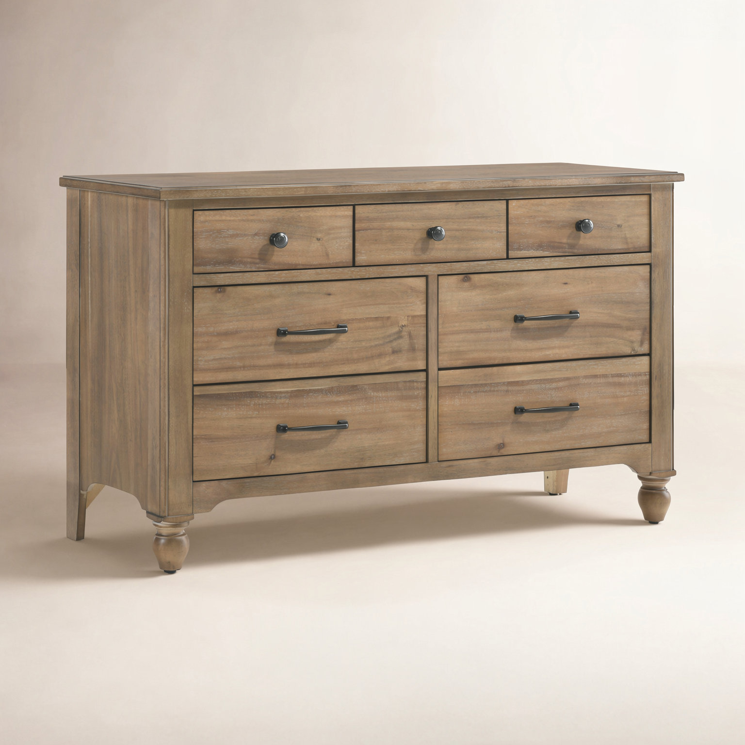Edan 7-Drawer Wood Dresser