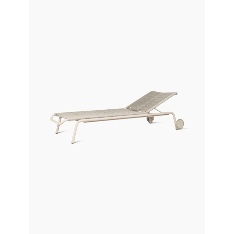 Kodo Outdoor Chaise Lounge, Dune White