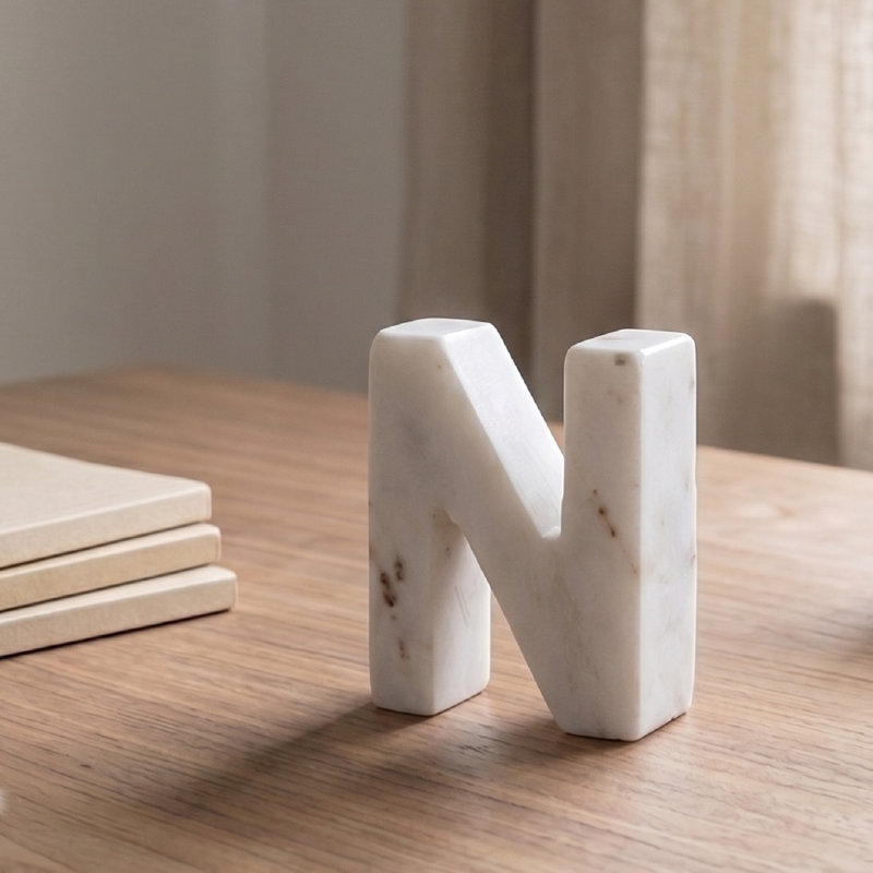 Bloc de lettres Zeb Marble Helvetica, N