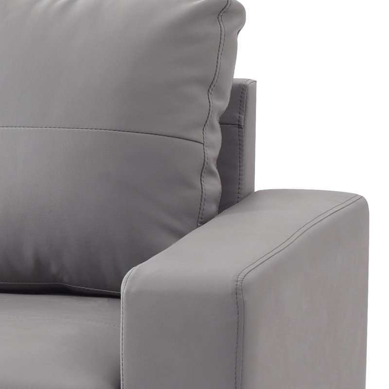 Canapé moderne gris avec une élégance décontractée