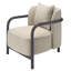 Fauteuil lounge Tether, chêne ébène-1503501420