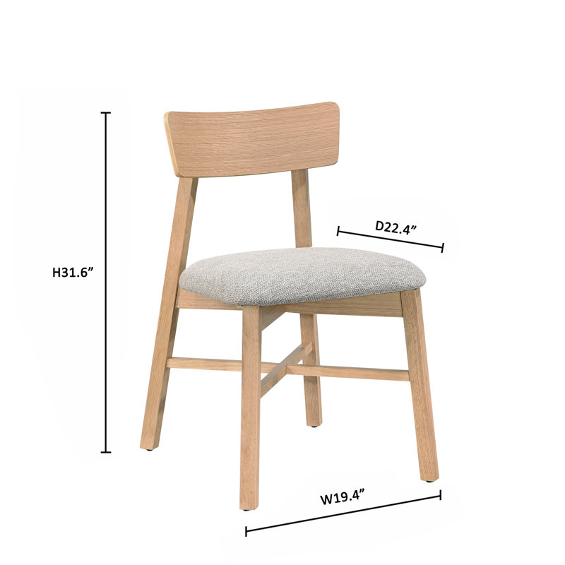 Extendable Solid Wood Dining Set, Tan, 6