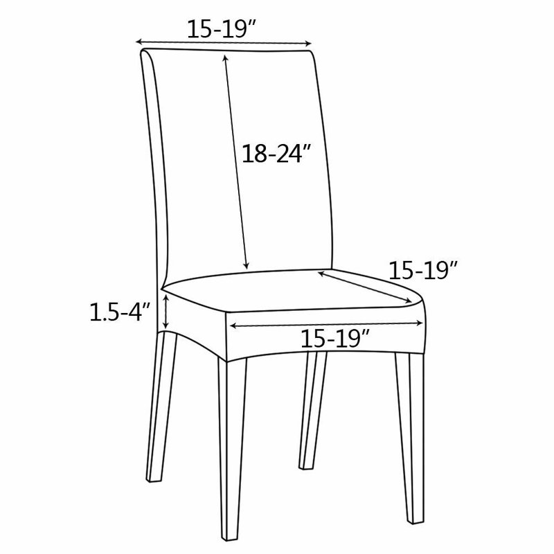 Housse pour chaise de salle à manger