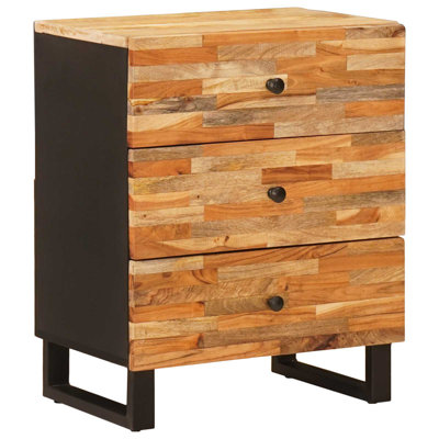 50cm W Solid Wood Bedside Table