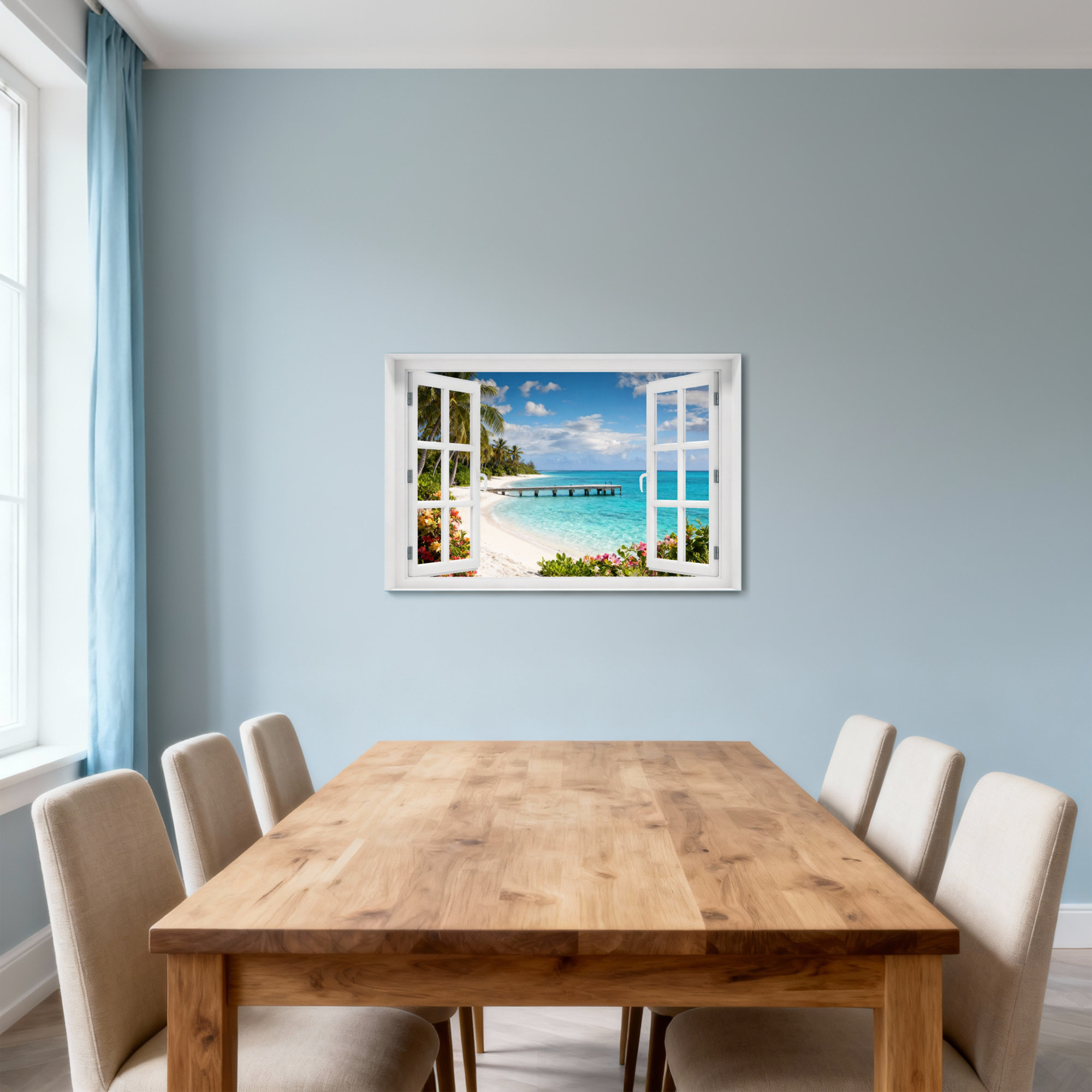Bay Isle Home™ Landscape & Nature Tropical Beach Scene Through Open ...