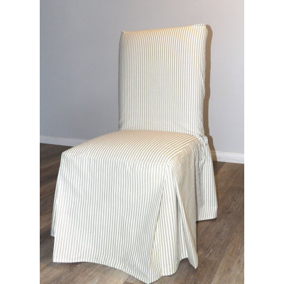 Housse pour coussin carré à rayures Ticking