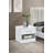 Highbury White 1 Drawer Open Shelf Bedside Table Nightstand