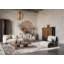 Denelda Living Room Area Rug Metallic Sheen Modern Cobble Design Mocha-1503589783