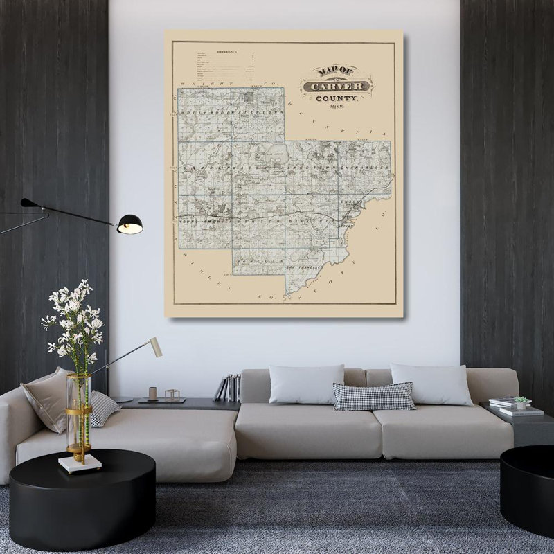 «Red Barrel Studio®», art sur toile tendue par Andreas Gallery: Carver, Minnesota Landowner, Andreas, 1874, H 43 po x l 36 po