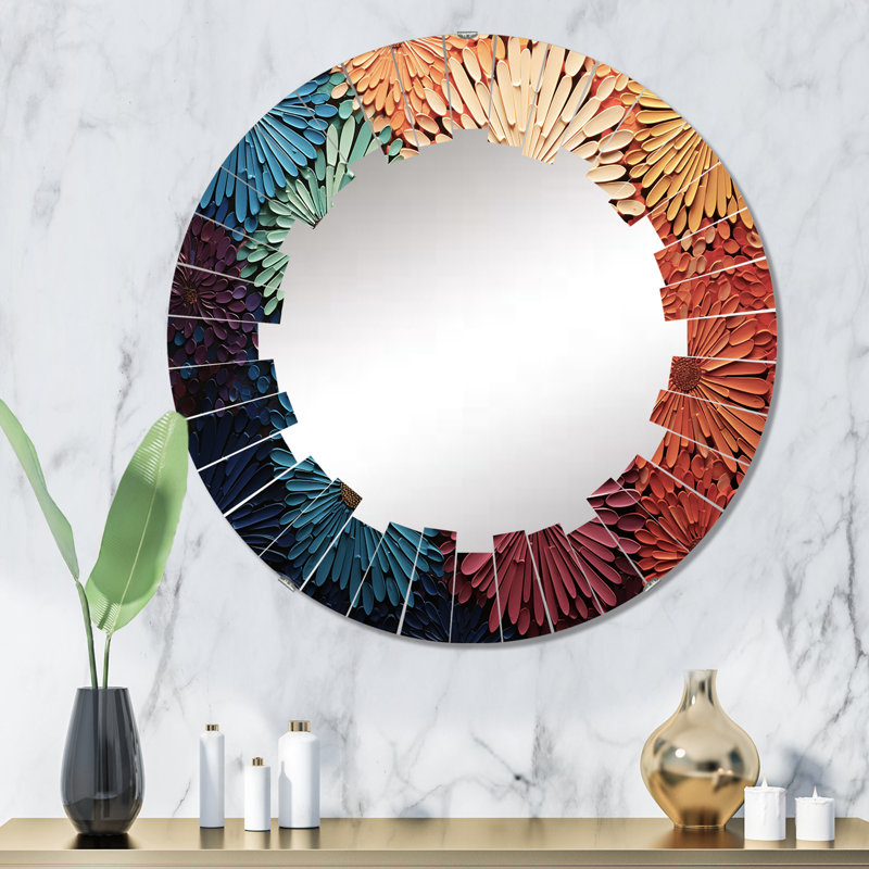 Miroir mural rond Nottaway, 32 po x 32 po