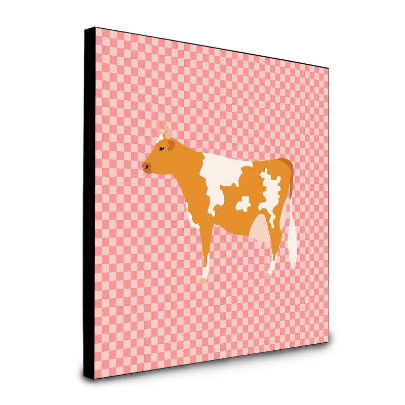 « guernesey cow check », art encadré Avellino, Rose