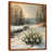 Toile avec cadre flottant brun