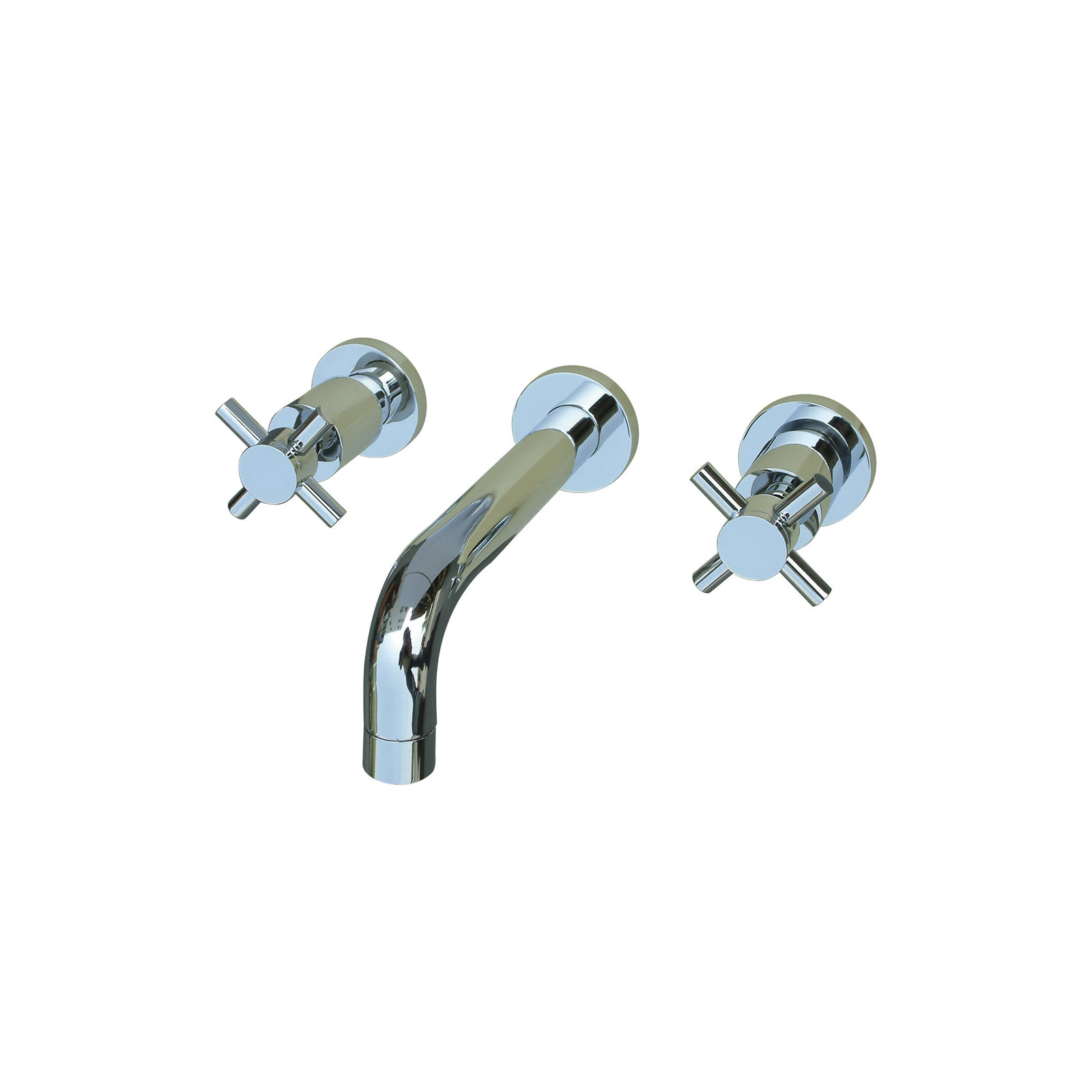 Concord Wall Mounted Bathroom Faucet, Polished Chrome