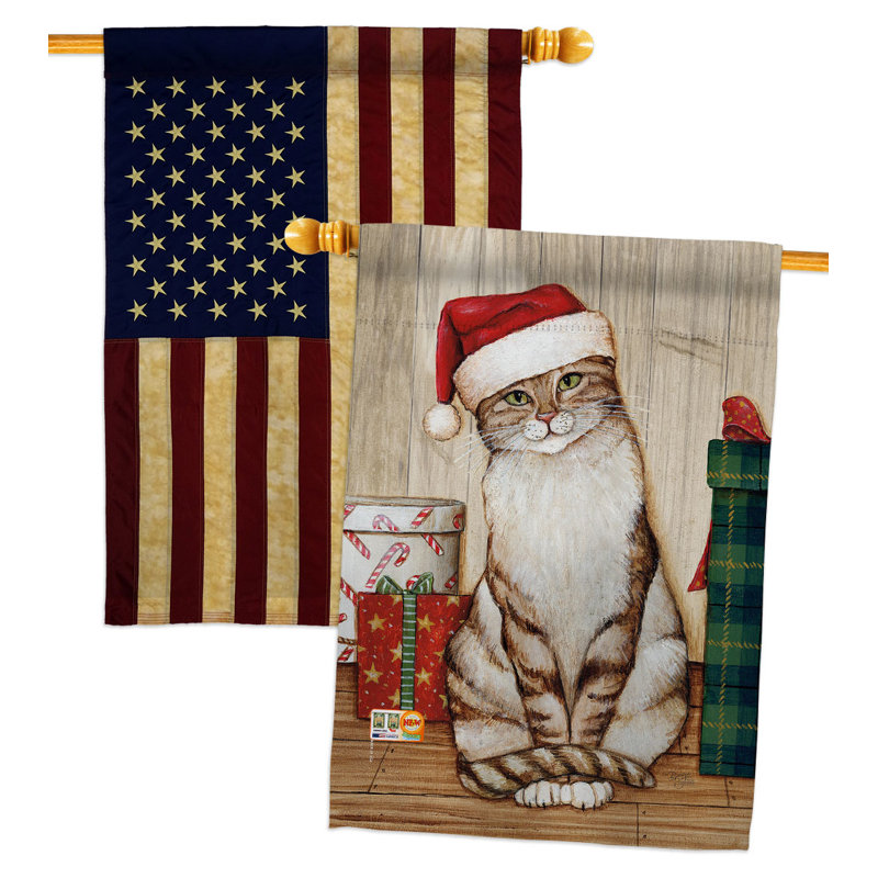 Drapeau de maison à 2 côtés en polyester / mélange de polyester 40 x 28 po