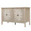 Buffet moderne avec 4 portes et tablettes réglables, parfait pour le rangement organisé et le décor élégant dans n'importe quelle pièce