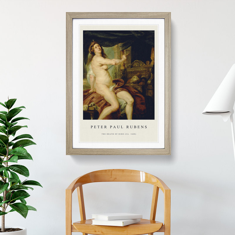 Sacrificing Dido by Peter Paul Rubens - Picture Frame Graphic Art, 36cm H x 27cm W x 2cm D